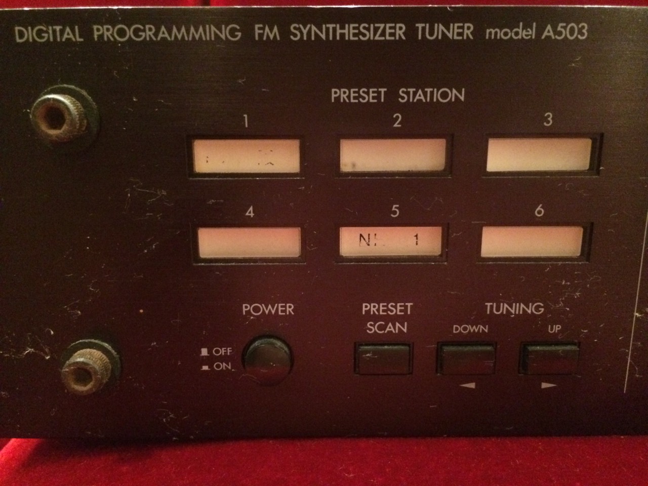 ジャンク品】LUXKIT DIGITAL PROGRAMMING FM SYNTHESIZER TUNER model