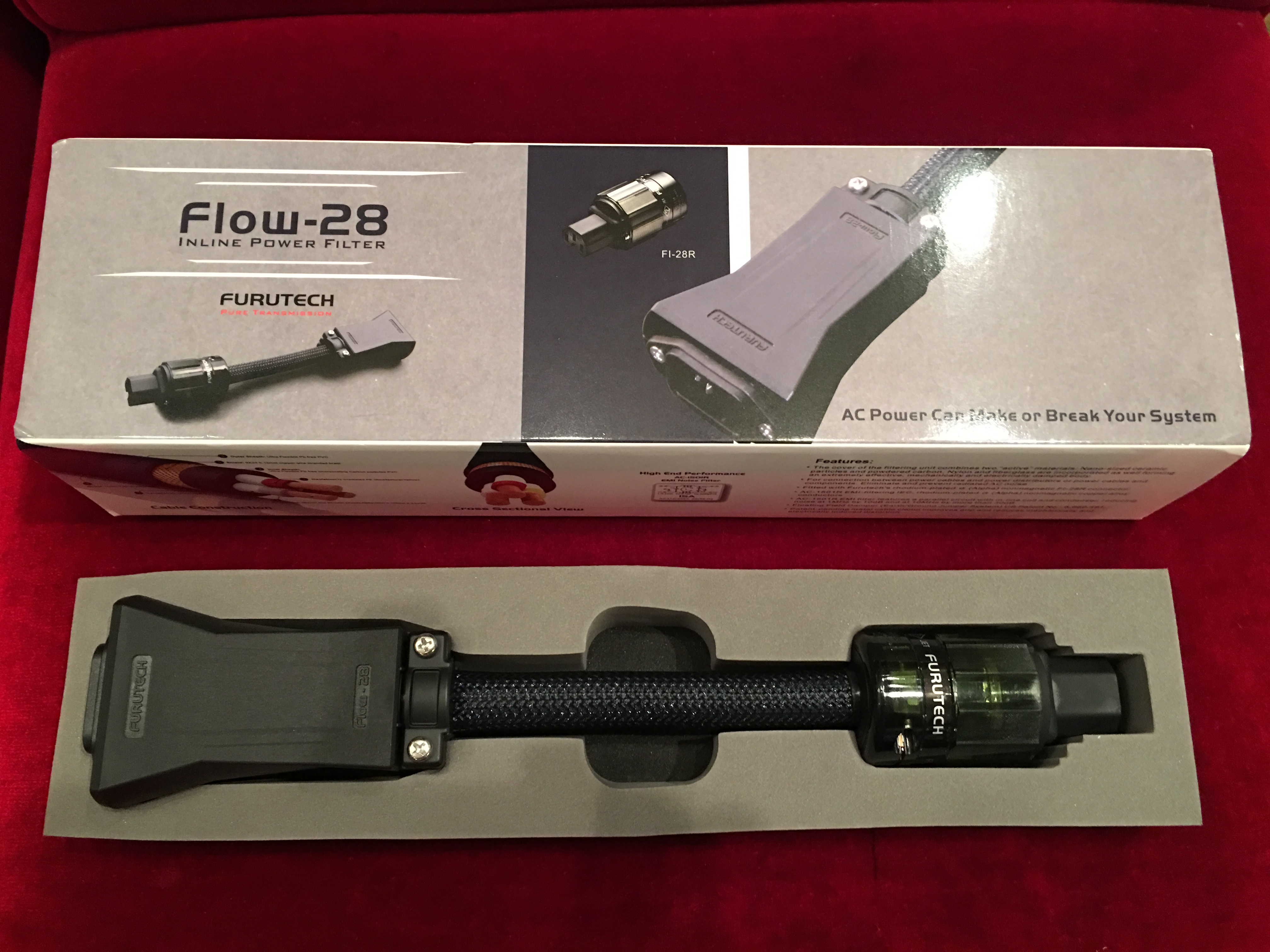 中古 FURUTECH ノイズフィルター Flow-28 | オーディオ専門店 でんき堂